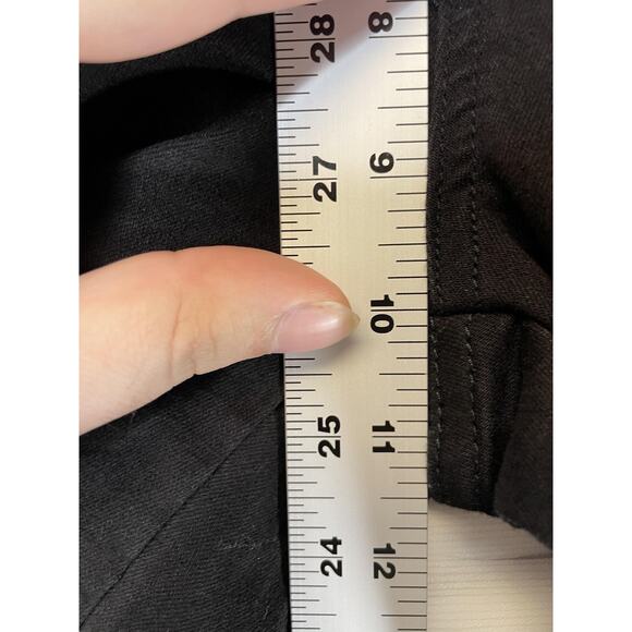 HT Denim Jeans Womens 9 Black Hi-Rise Super Skinny O-Ring Strap Triple Button - Picture 5 of 10